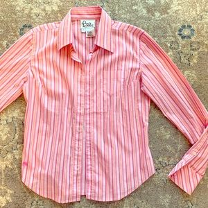 Lilly Pulitzer Size 2 Pink Striped Button down
